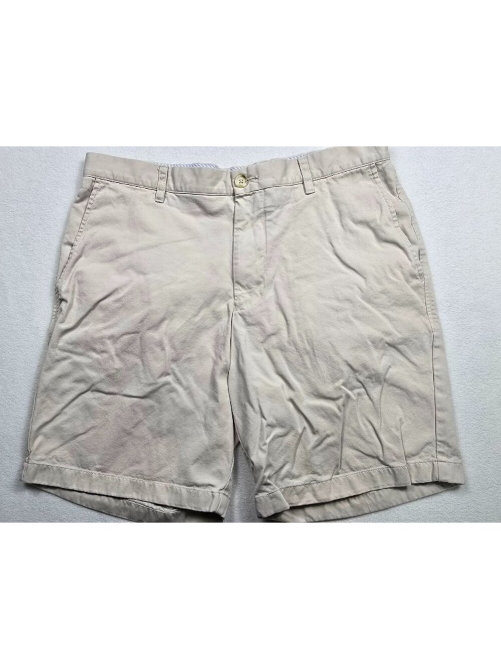 Southern Tide The Skipjack Beige Flat Front Shorts W36 Mens
